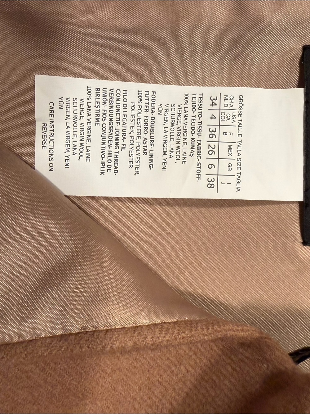 MaxMara Camel Wool Sleeveless Shift Dress - Picture 10 of 10